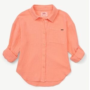 Justice Kids Coral Button-Down Shirt